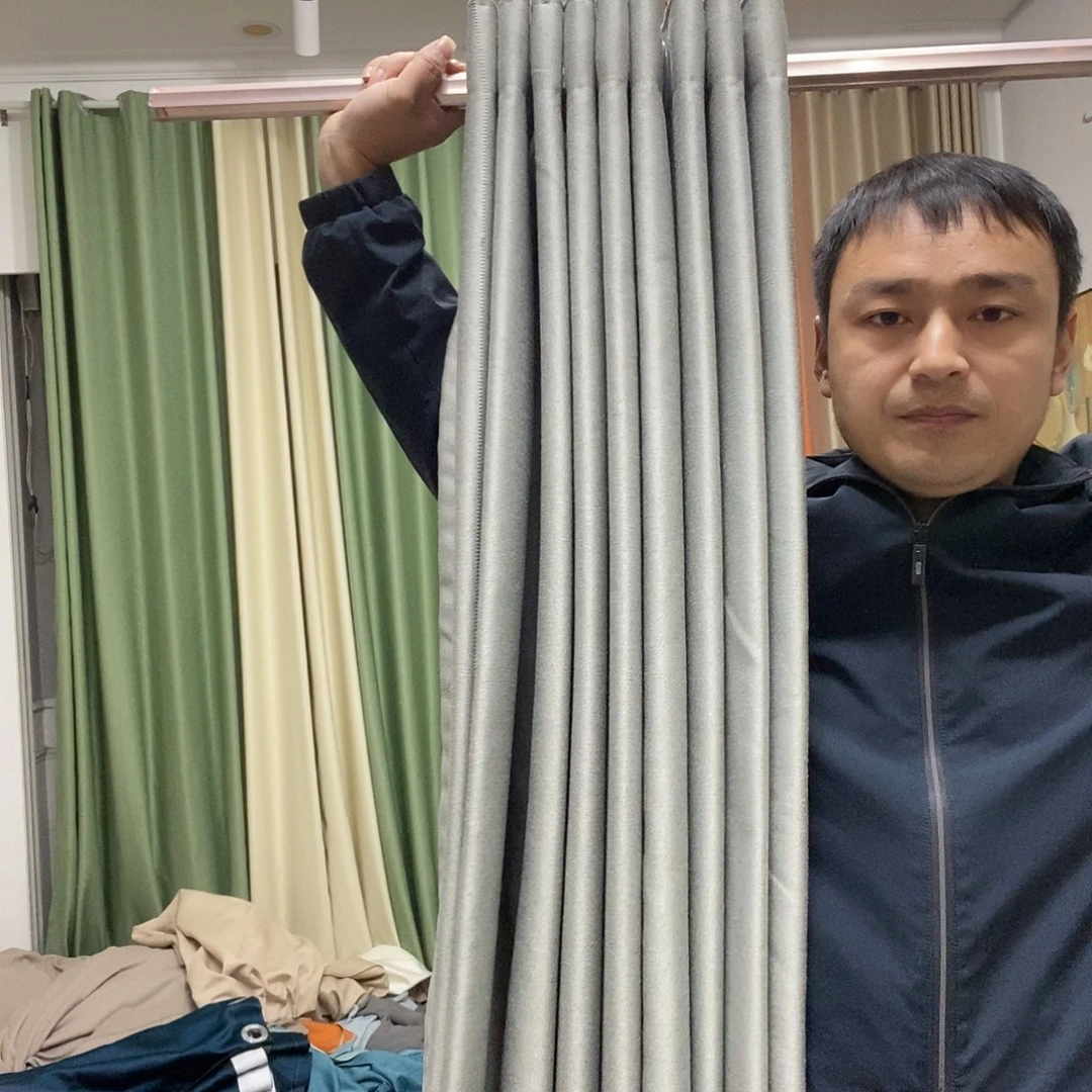 涤纶品***?孤品双面棉麻灰色7*2.66打对开