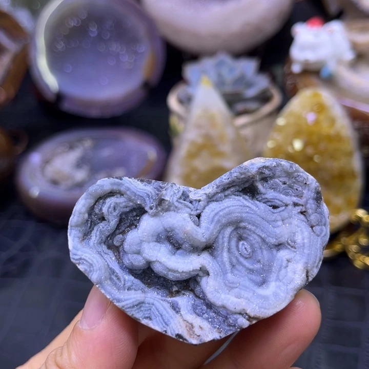 水晶珠宝半成品未镶嵌福利蓝软