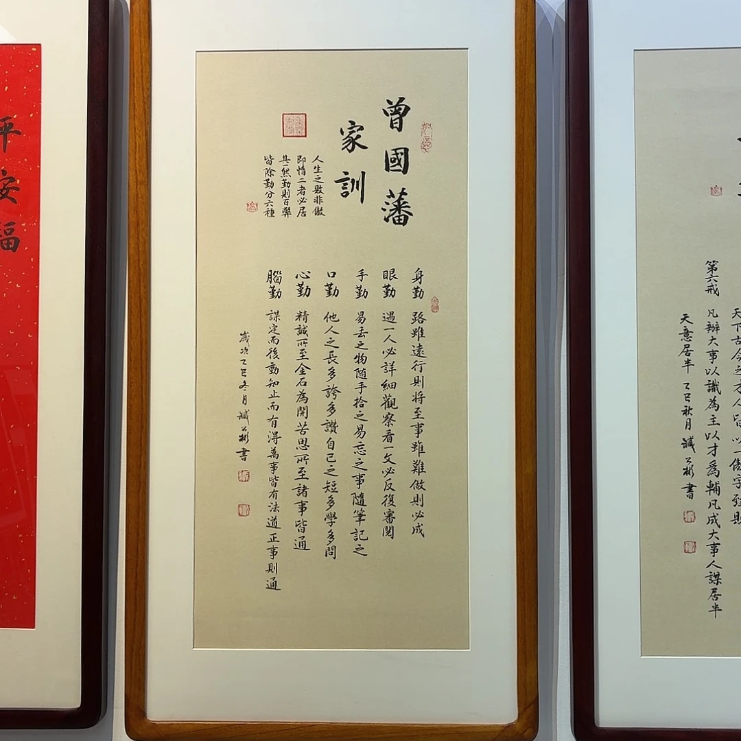 书法家训90×45cm书法