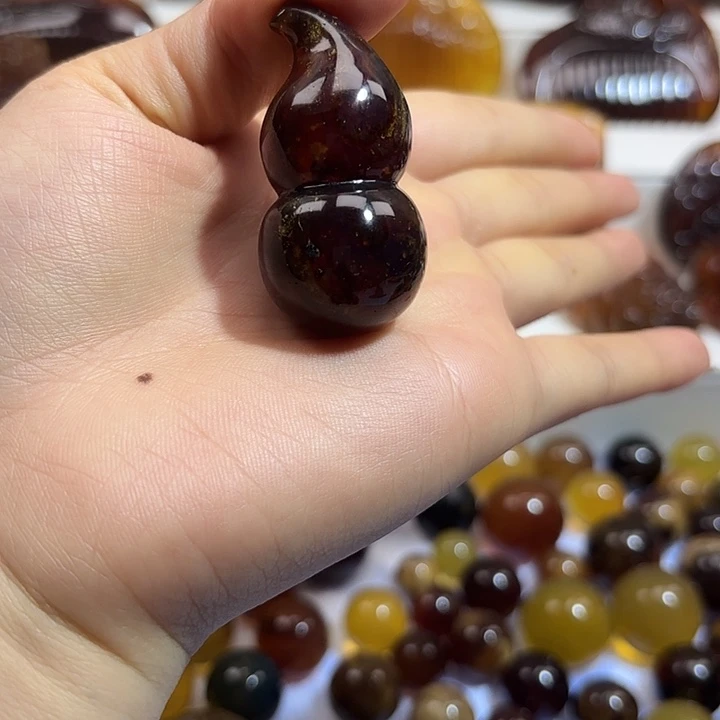 未镶嵌琥珀裸石葫芦