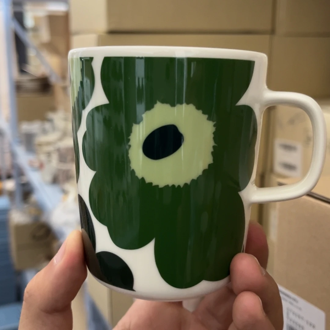 marimekko60周年绿花深绿芯250ml马克