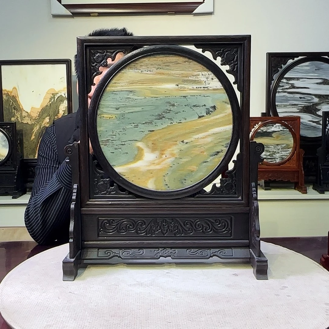 石材天然大理石画37×42