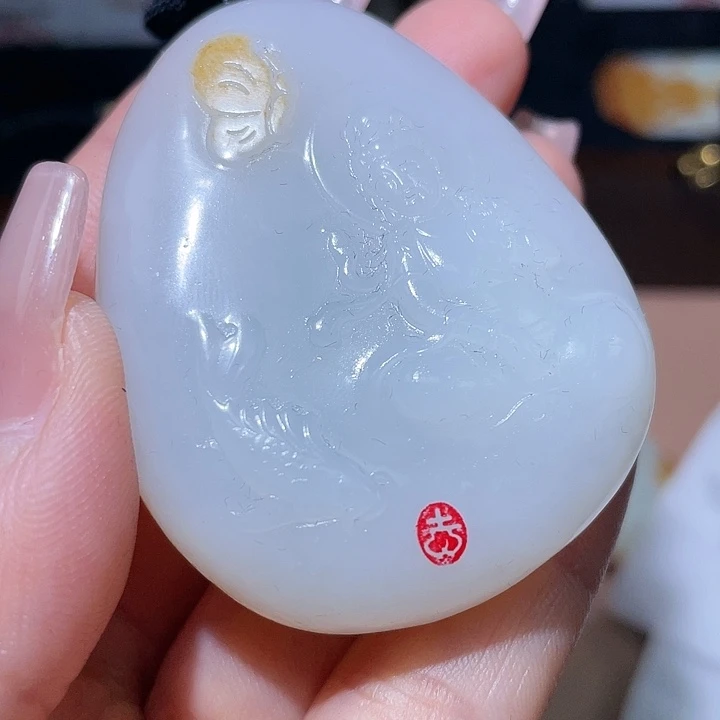 和田玉未镶嵌颈饰X7