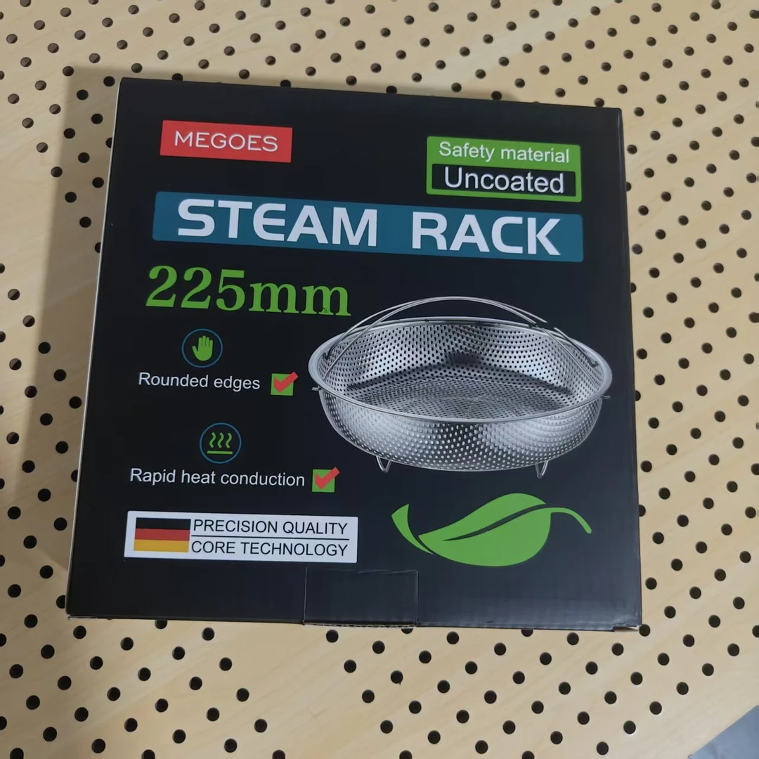 麦高斯厨房蒸屉不锈钢提篮沥水