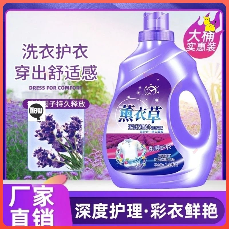 除螨大桶薰衣草洗衣液宿舍洁净香氛机洗衣服留香超香去污渍持久