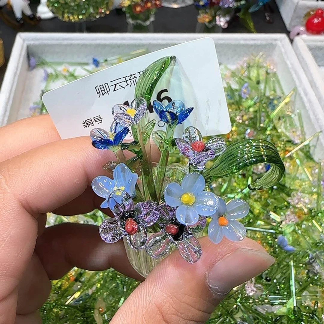 琉璃手工艺品146小花