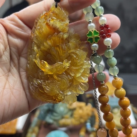 岫玉挂件未镶嵌挂件