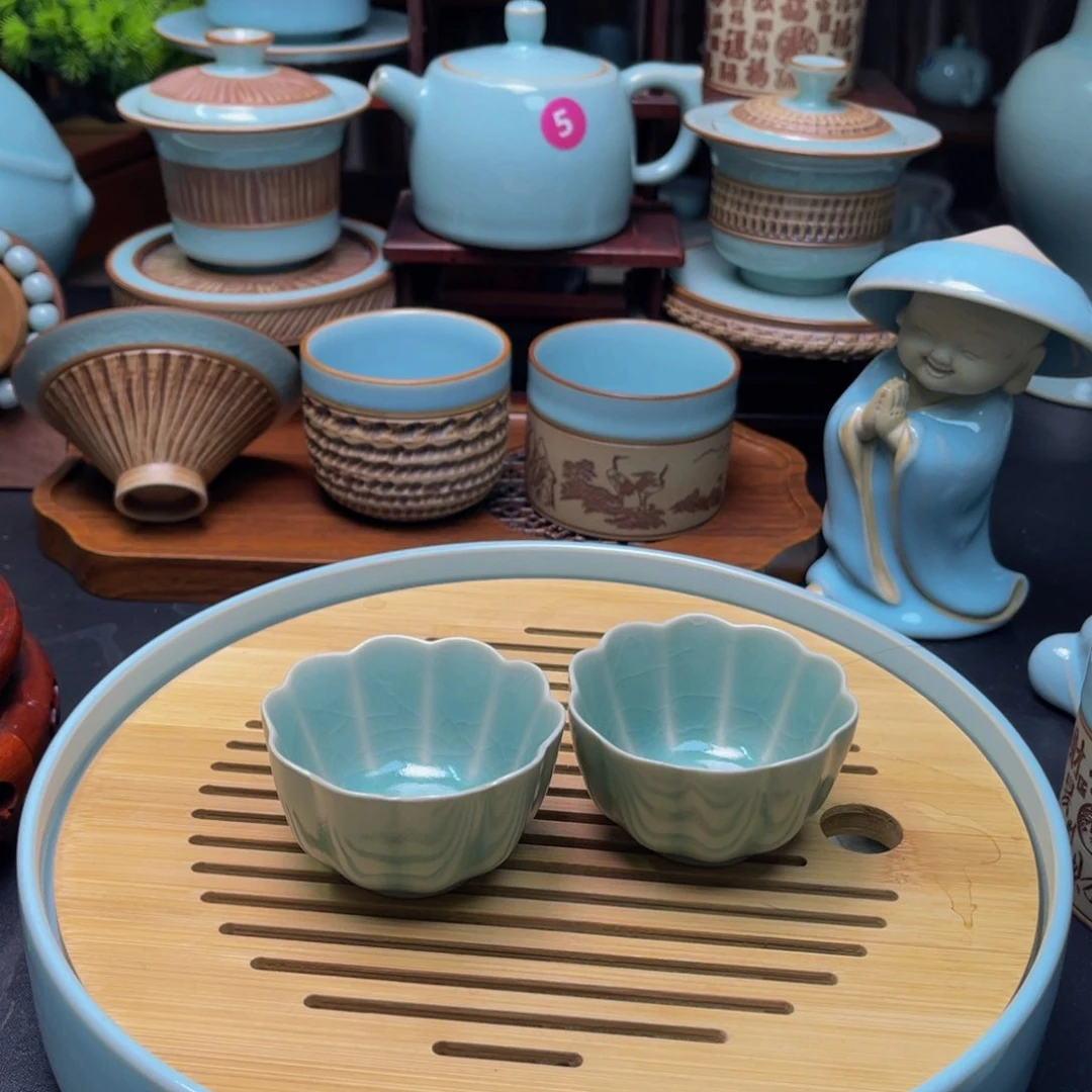 【闪购商品】摆件瓷原产地正品汝瓷茶器，摆件