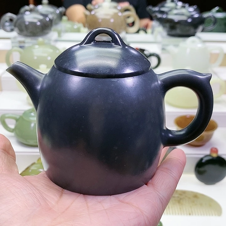 未镶嵌和田玉挂件茶壶230m l
