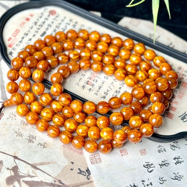 YU037金丝楠木手串108