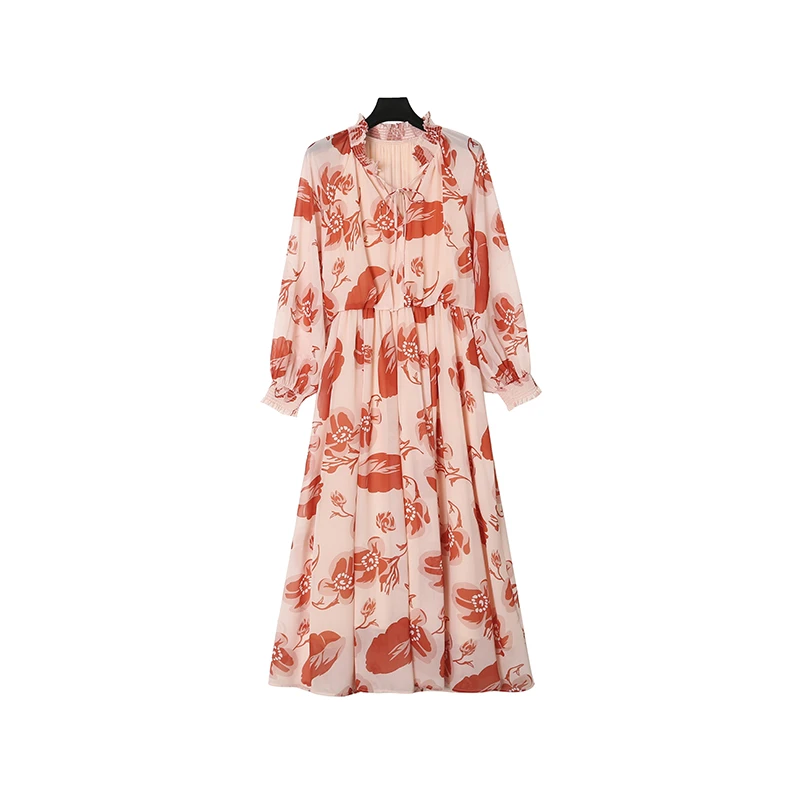 夏季度假风连衣裙 明星同款 仙女碎花气质优雅高定22555