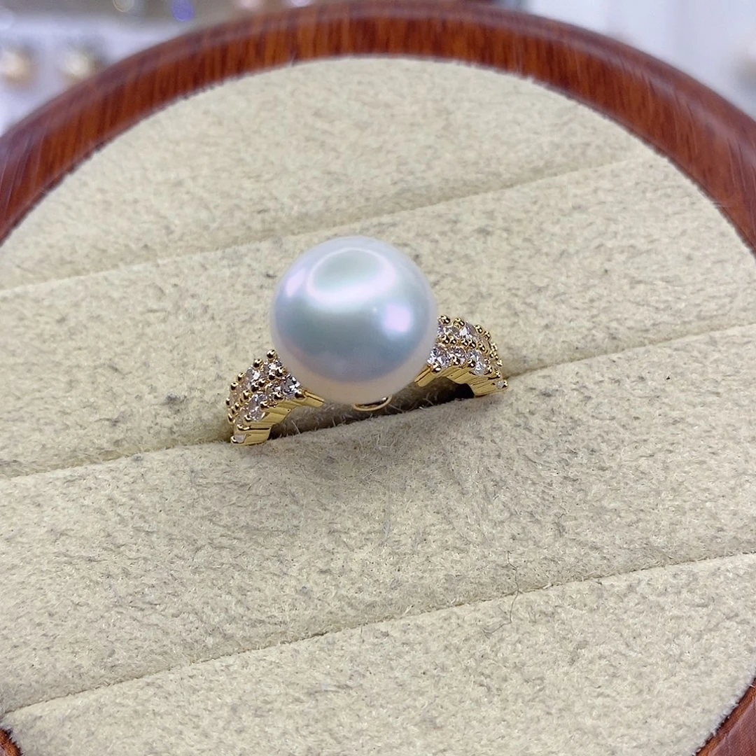 淡水珍珠合金戒指
