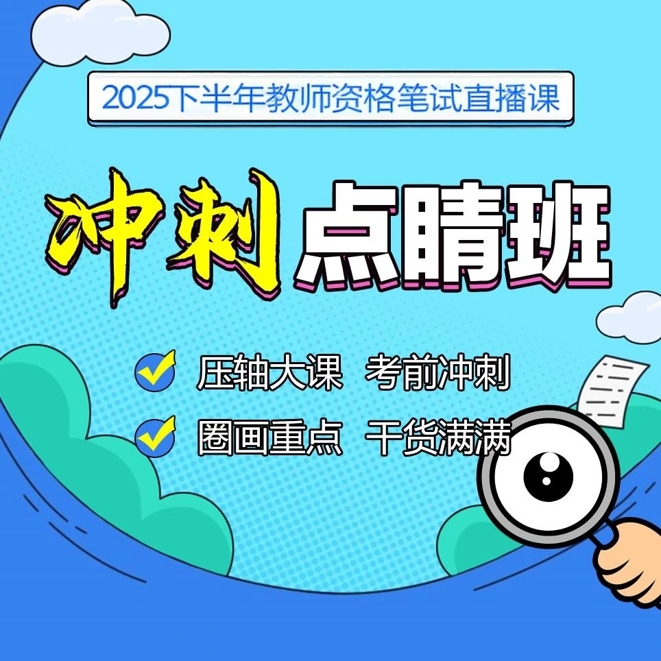 中公教育z25下半年教师资格笔试冲刺点睛班-含电子讲义-bj