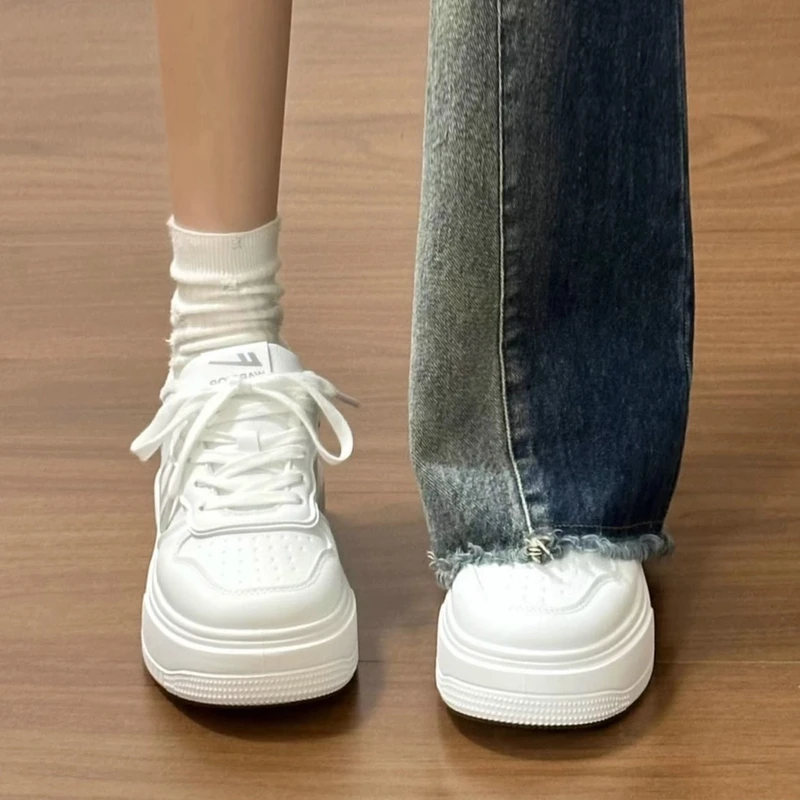 双11好物/回力厚底小白鞋显脚小2025秋季爆款增高休闲鞋百搭女鞋