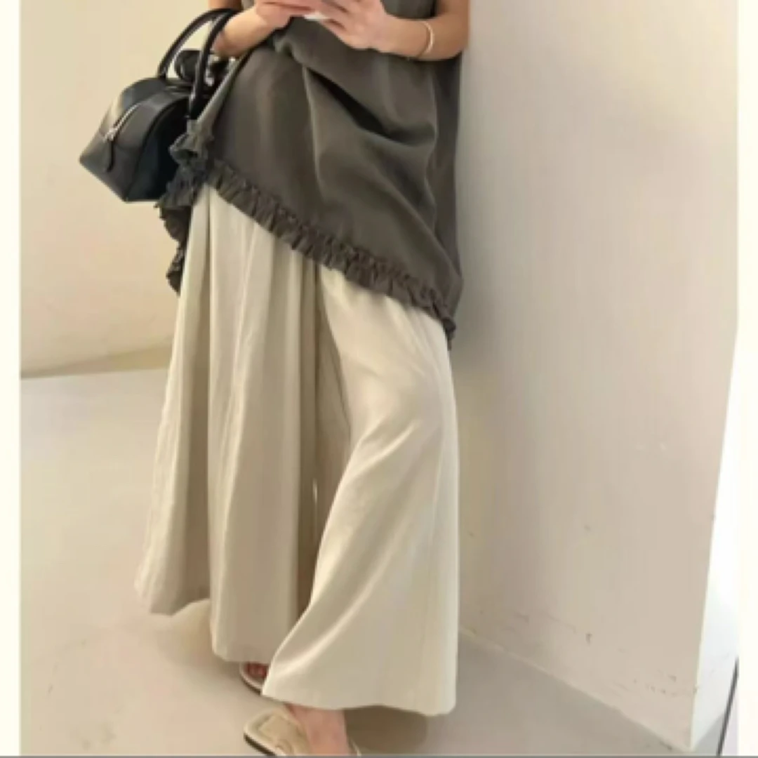 【现货+运费险】阔腿裤女夏季薄款高腰垂感直筒显瘦气质宽松休闲裤