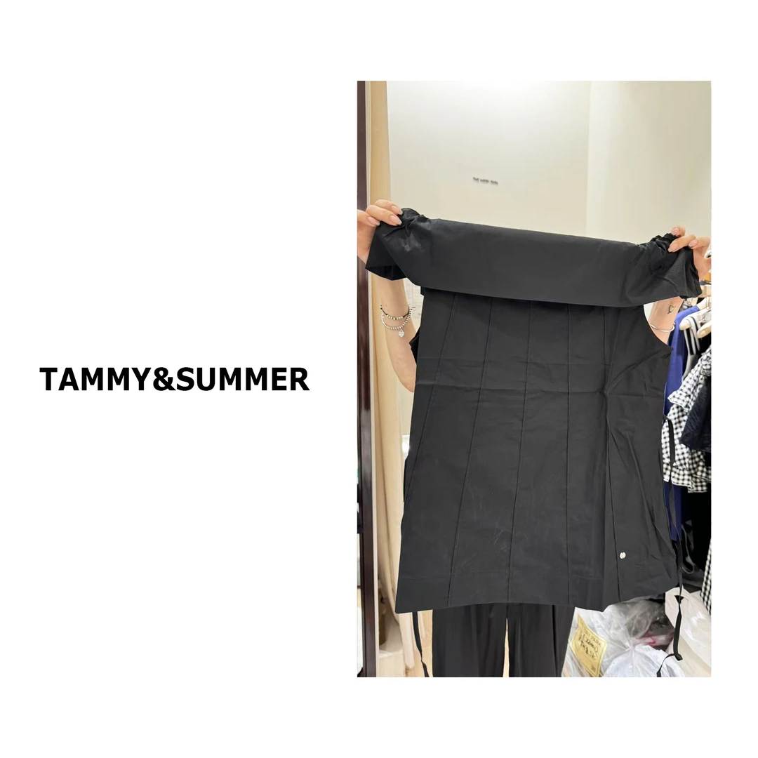 【Tammy&Summer】韩系高级感一字肩时尚精致洋气百搭显瘦上衣20865