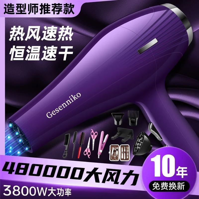 粒发廊吹风机大功率3800理发店专用6000家用9900负离子静音速热