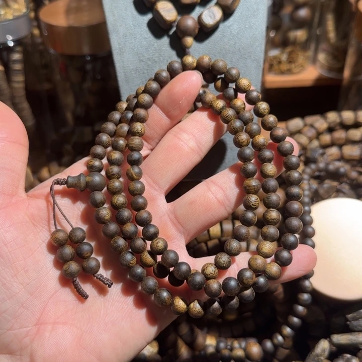 沉香碎屑沉香/绿棋圆珠07/22.6克高货