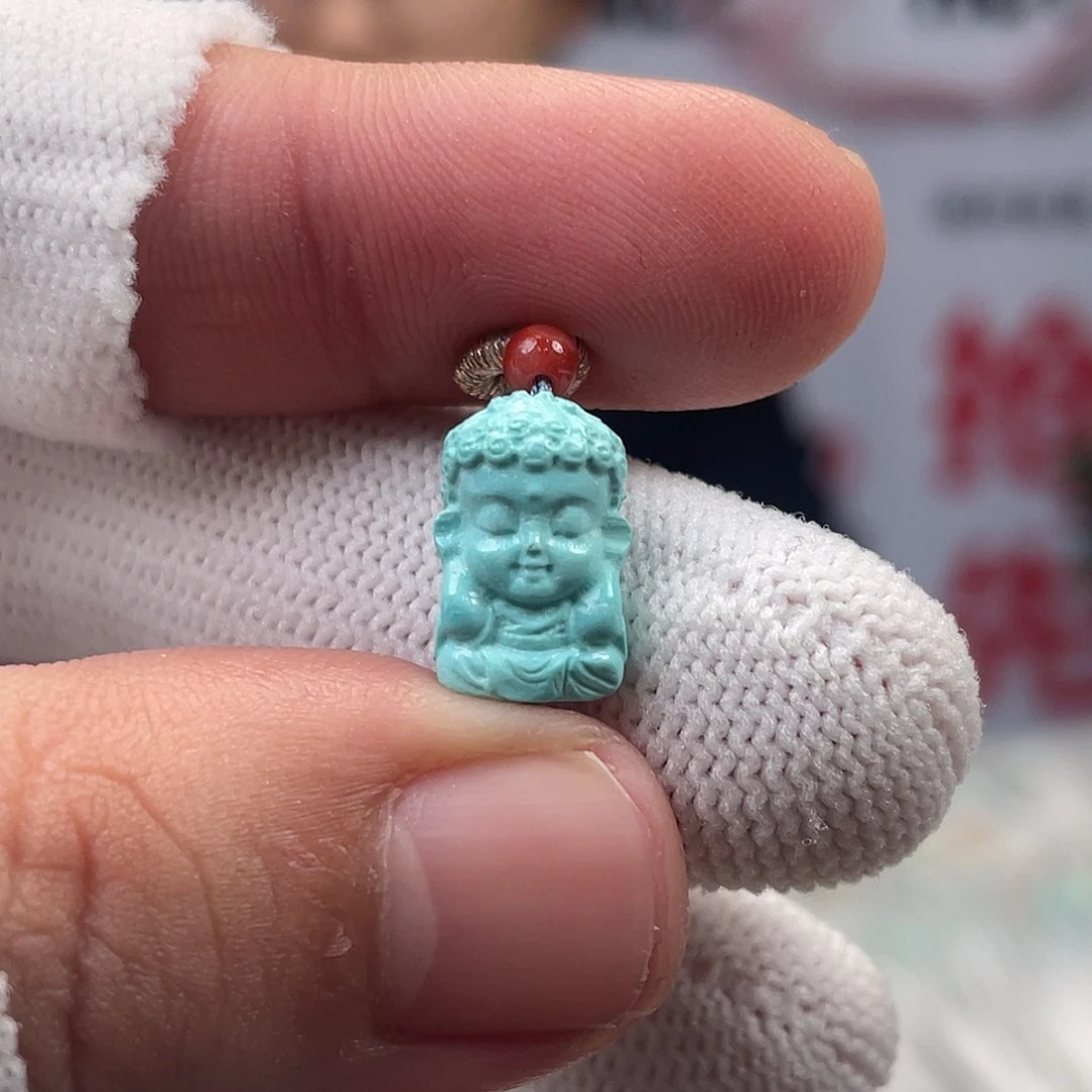 绿松石未镶嵌挂件