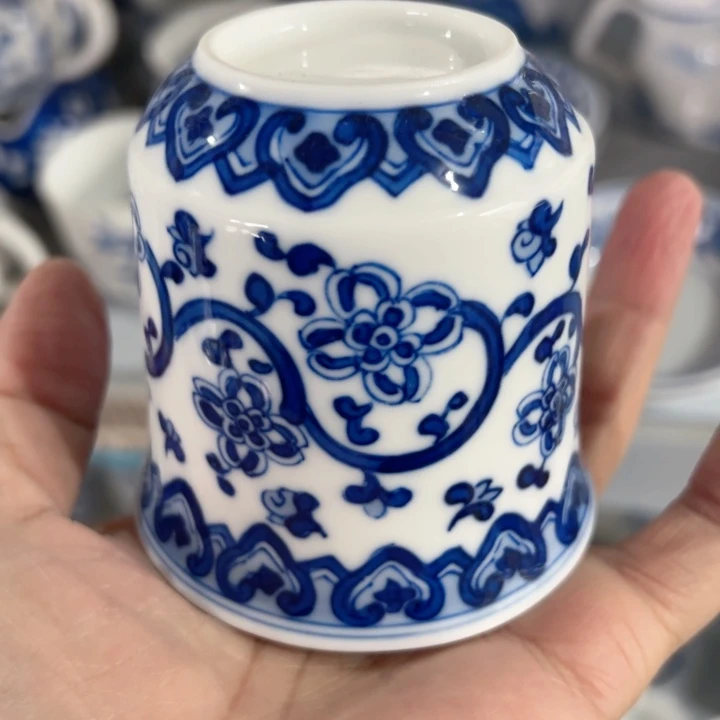 杯手绘金钟杯一个陶瓷
