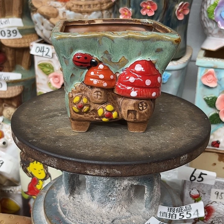 花盆紫砂粗陶材质多肉花盆