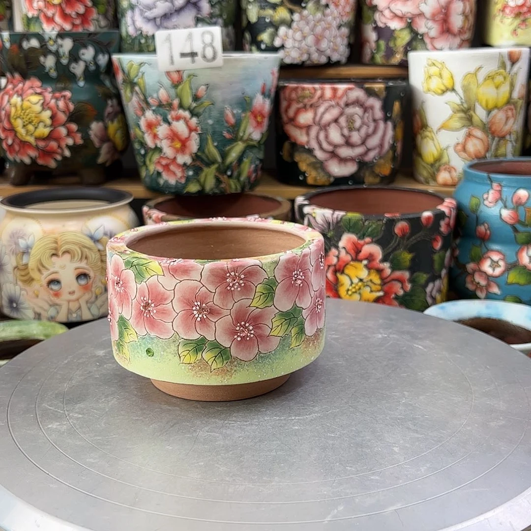 景德镇陶瓷花盆景德镇陶瓷花盆