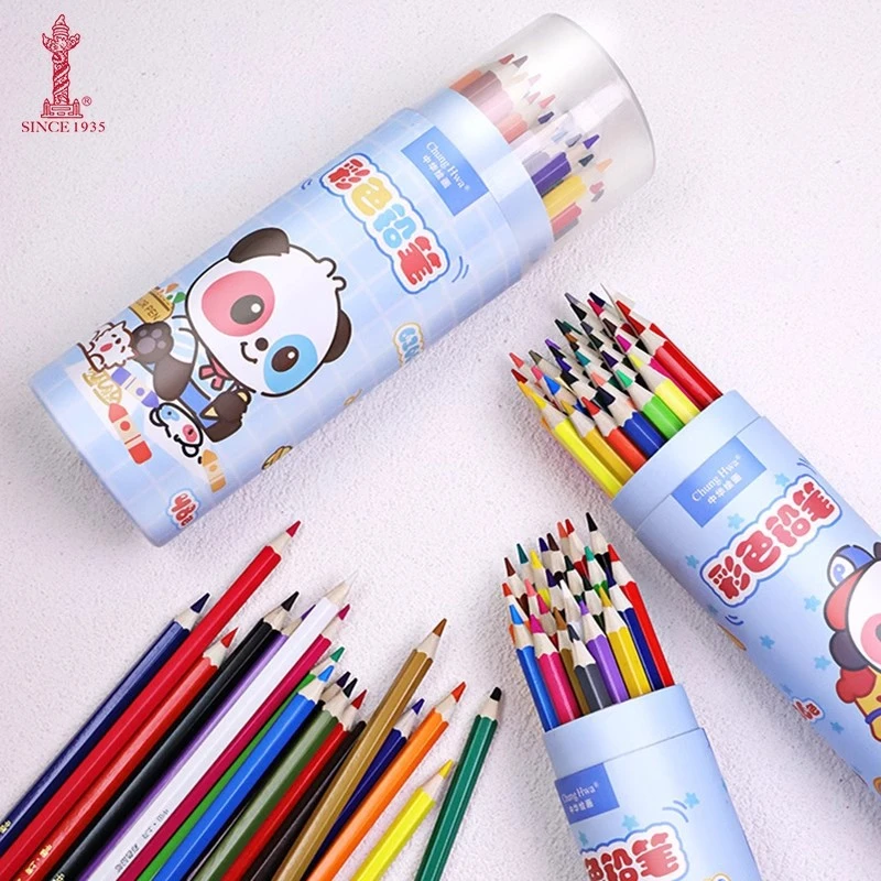 【中华牌】彩色铅笔油性三角原木水溶性儿童画画涂色涂鸦美术绘画笔