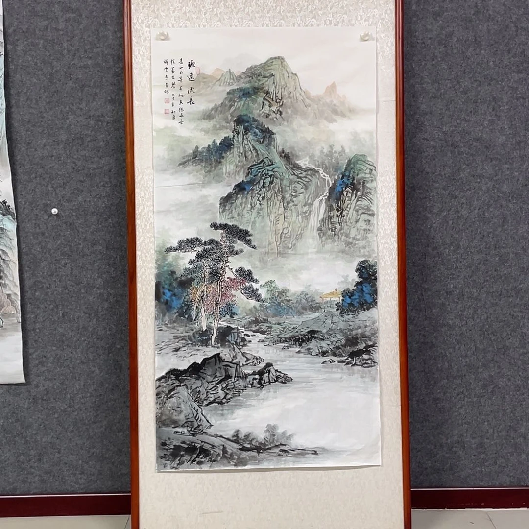 东***堂国画四尺画芯 不带框