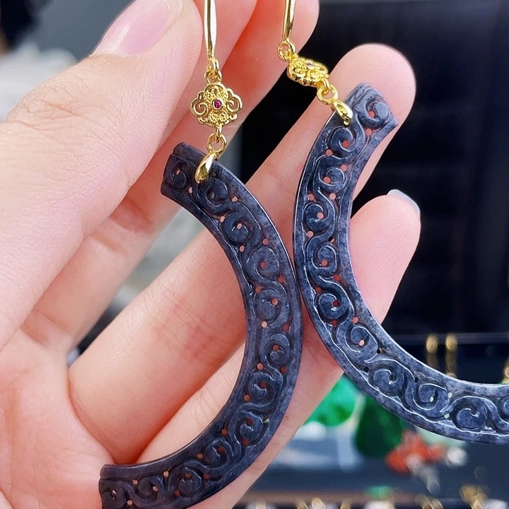 翡翠耳饰未镶嵌饰品