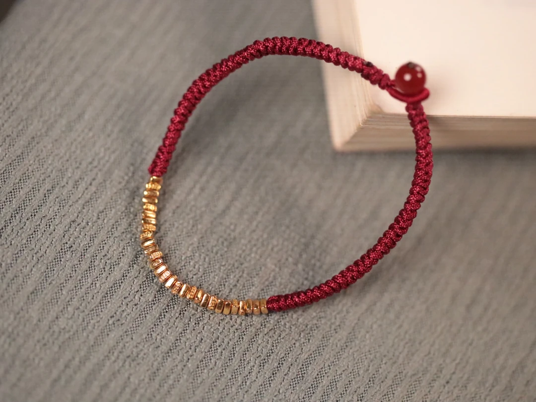 玛瑙6mm金闪闪手绳款【碎银】