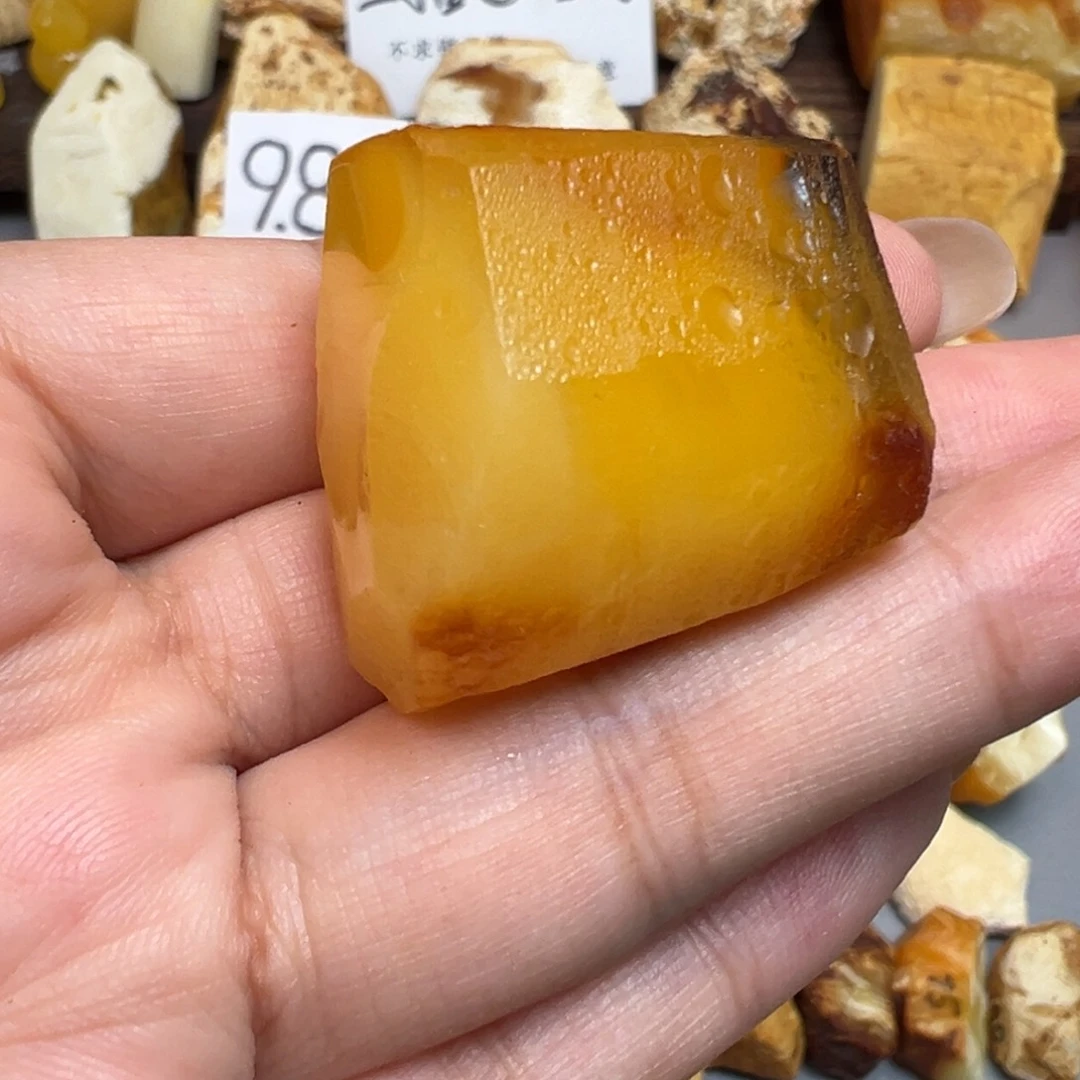 吃***泡未镶嵌定制琥珀蜜蜡