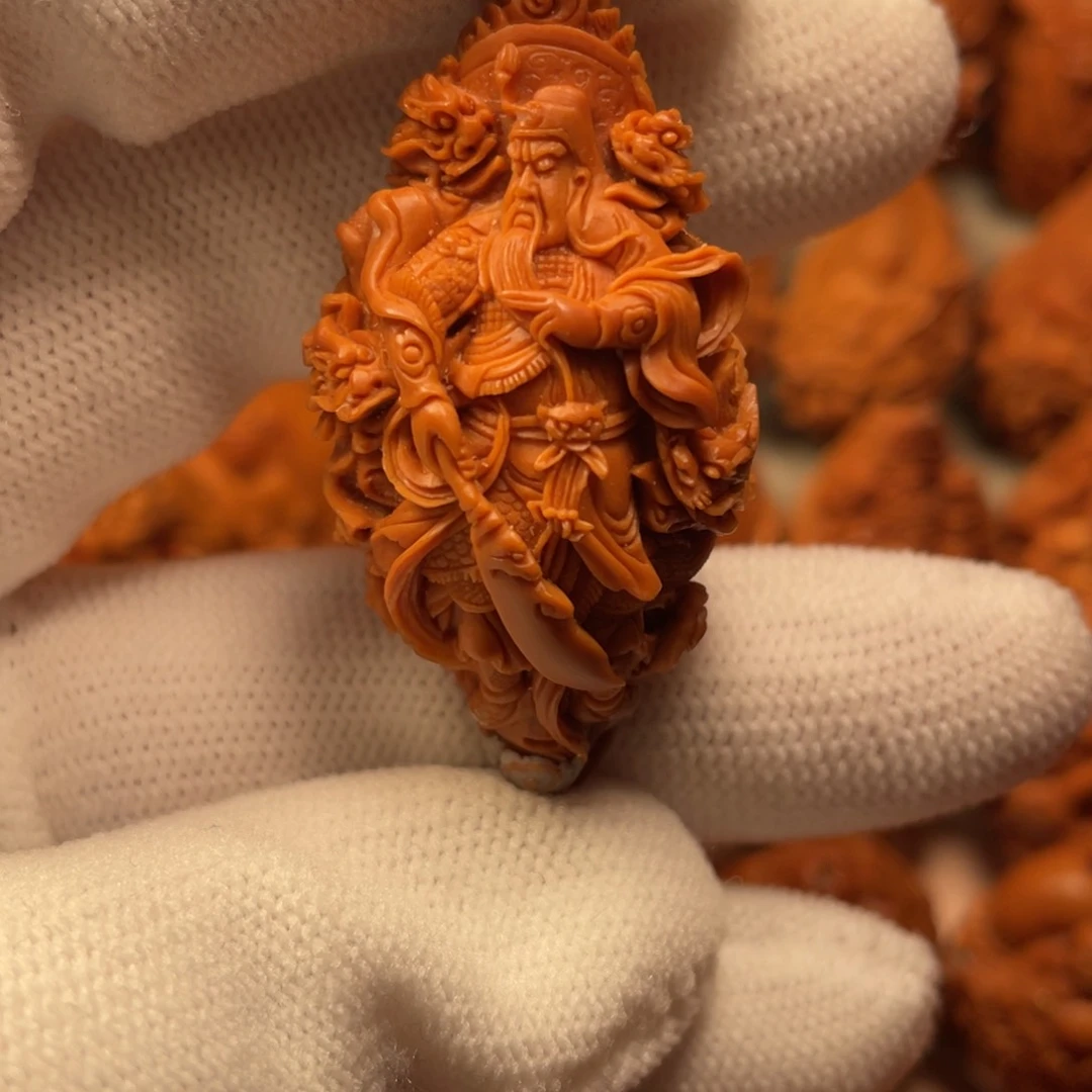 橄榄核手串/手链九龙关羽