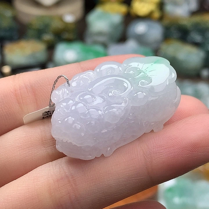 翡翠未镶嵌颈饰貔貅17