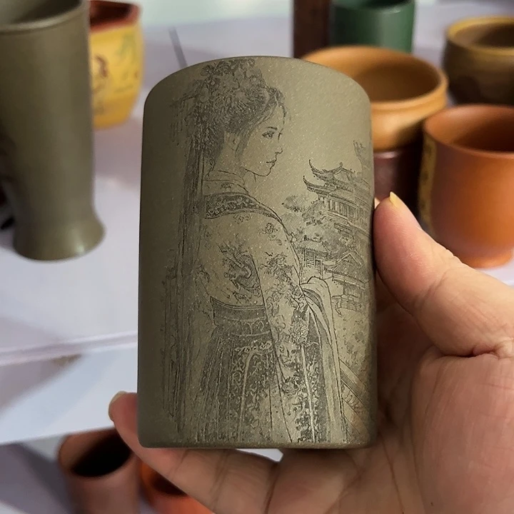 紫砂茶杯全手工紫砂主人杯