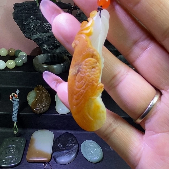 和田玉未镶嵌挂件