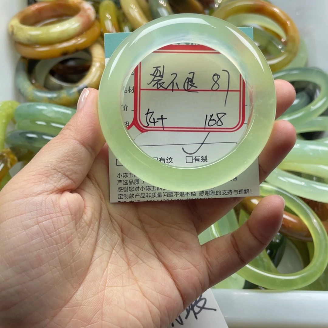 未镶嵌蛇纹石玉手链