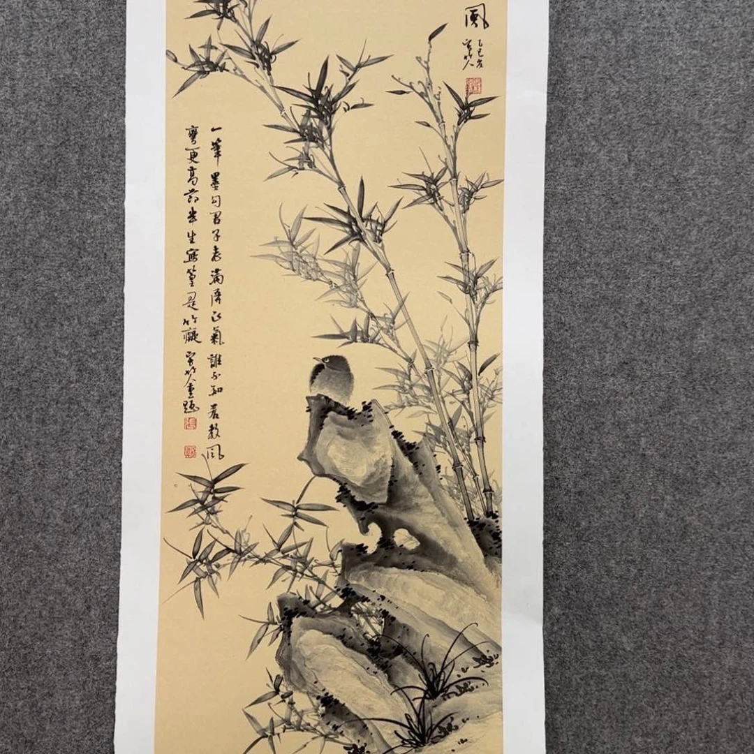 国画写竹人张小伟老师手绘作品