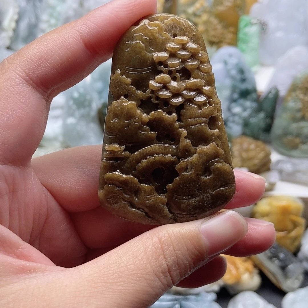 翡翠未镶嵌颈饰翡翠^_^