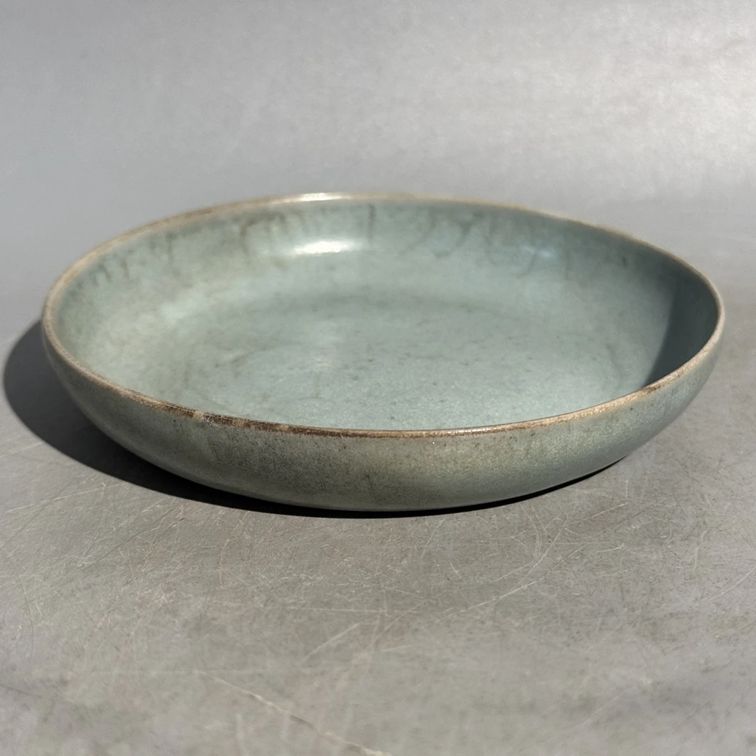 汝窑小洗，口直径10.8cm，高1.7cm，老汝瓷，旧藏，喜欢的来