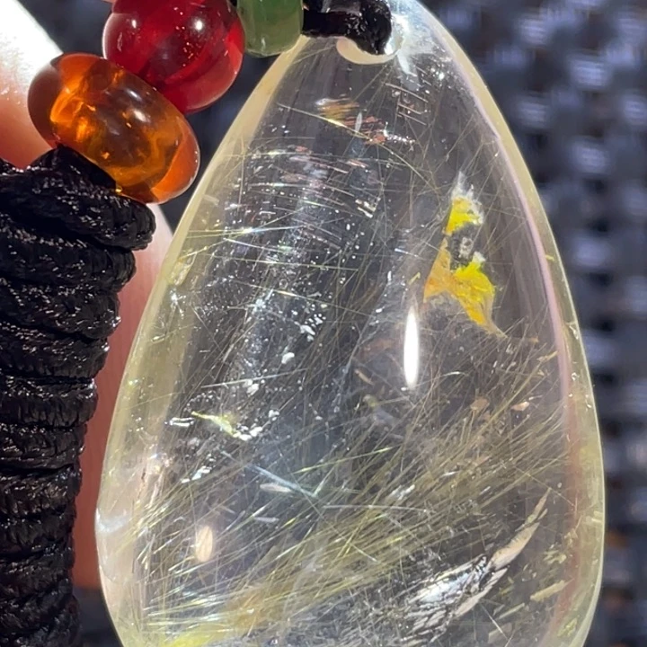 水晶颈饰未镶嵌冬***草