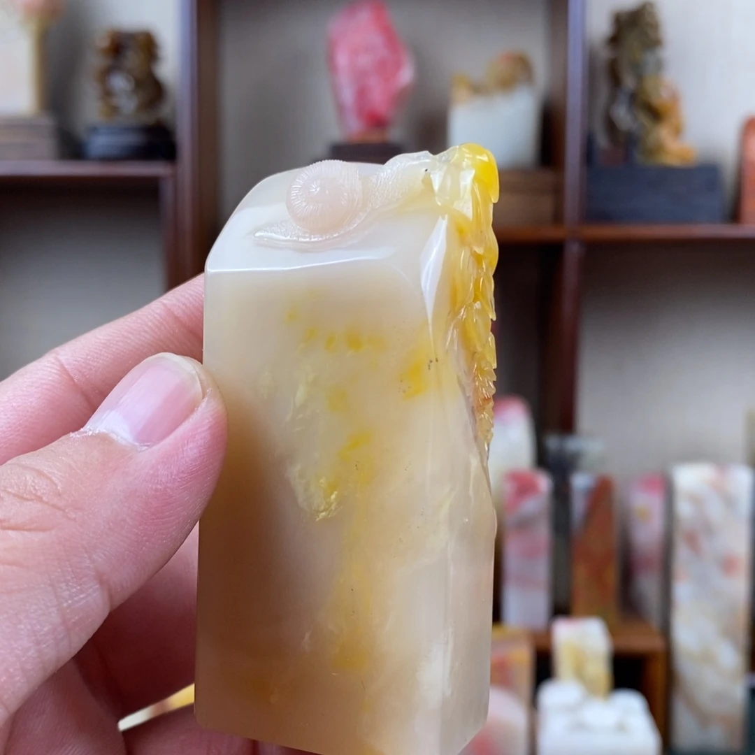 巴林石印石巴林石手工雕钮章