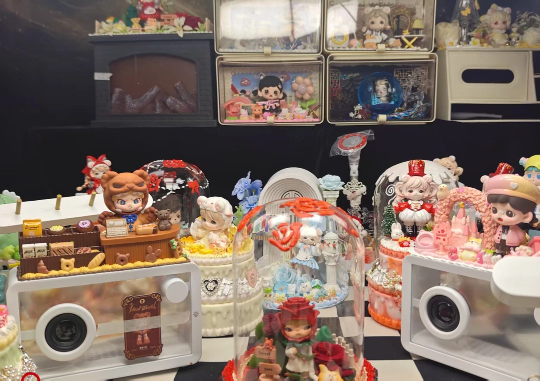 直播拆创意奶油胶摆件装饰diy2