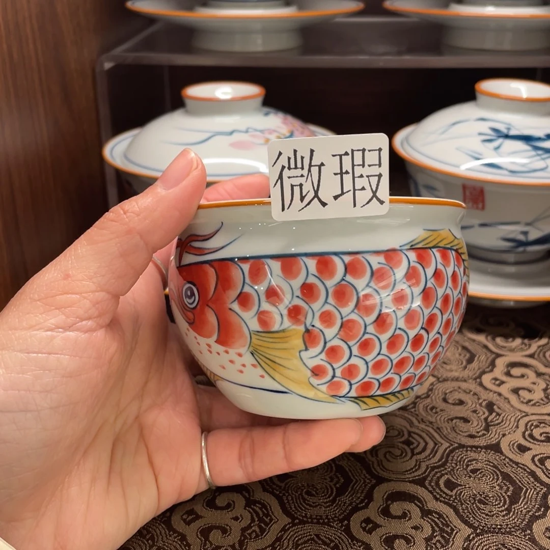 微瑕釉下彩纯手绘