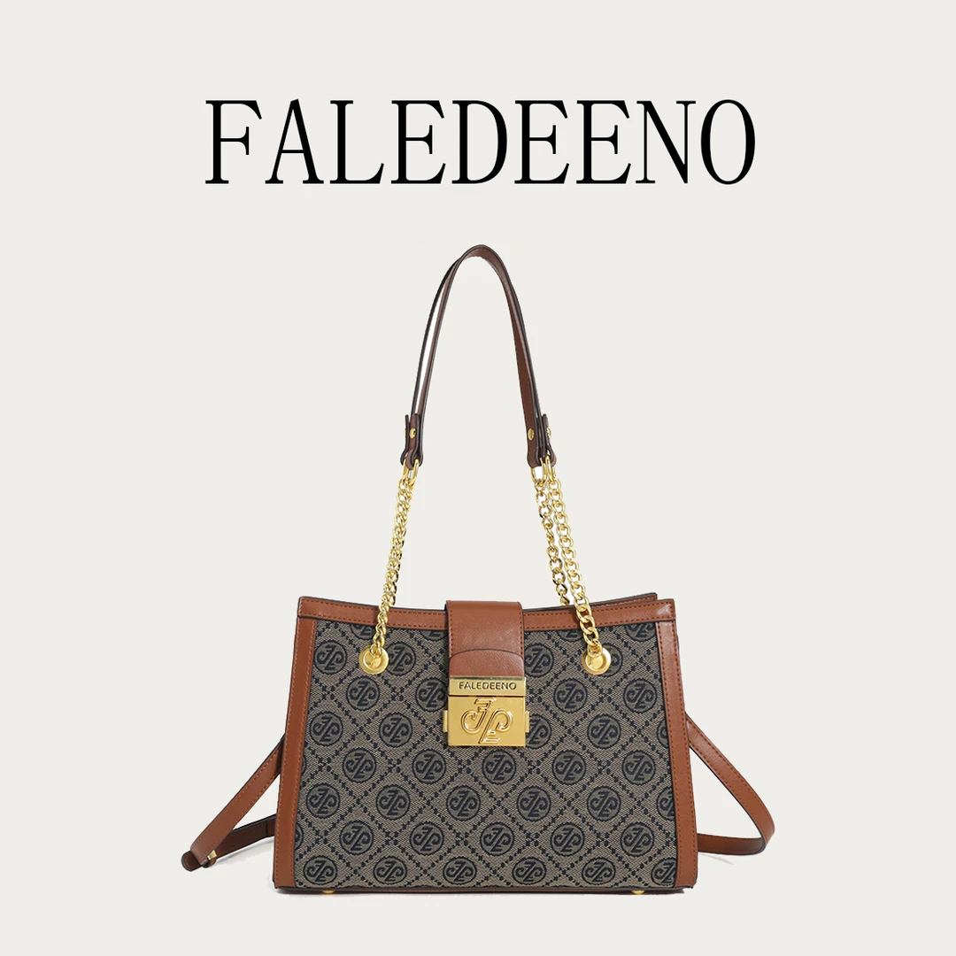 【左九推荐】FALEDEENO/法莱迪诺新款百搭托特包休闲单肩斜挎包T601