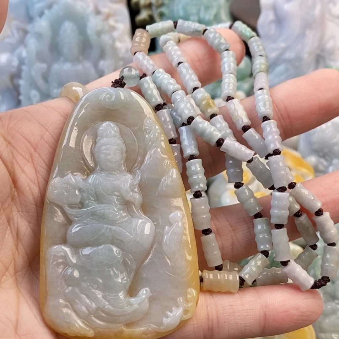 面***来翡翠未镶嵌吊坠(不含链)