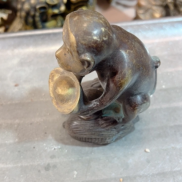常**。黄铜摆件工艺品，