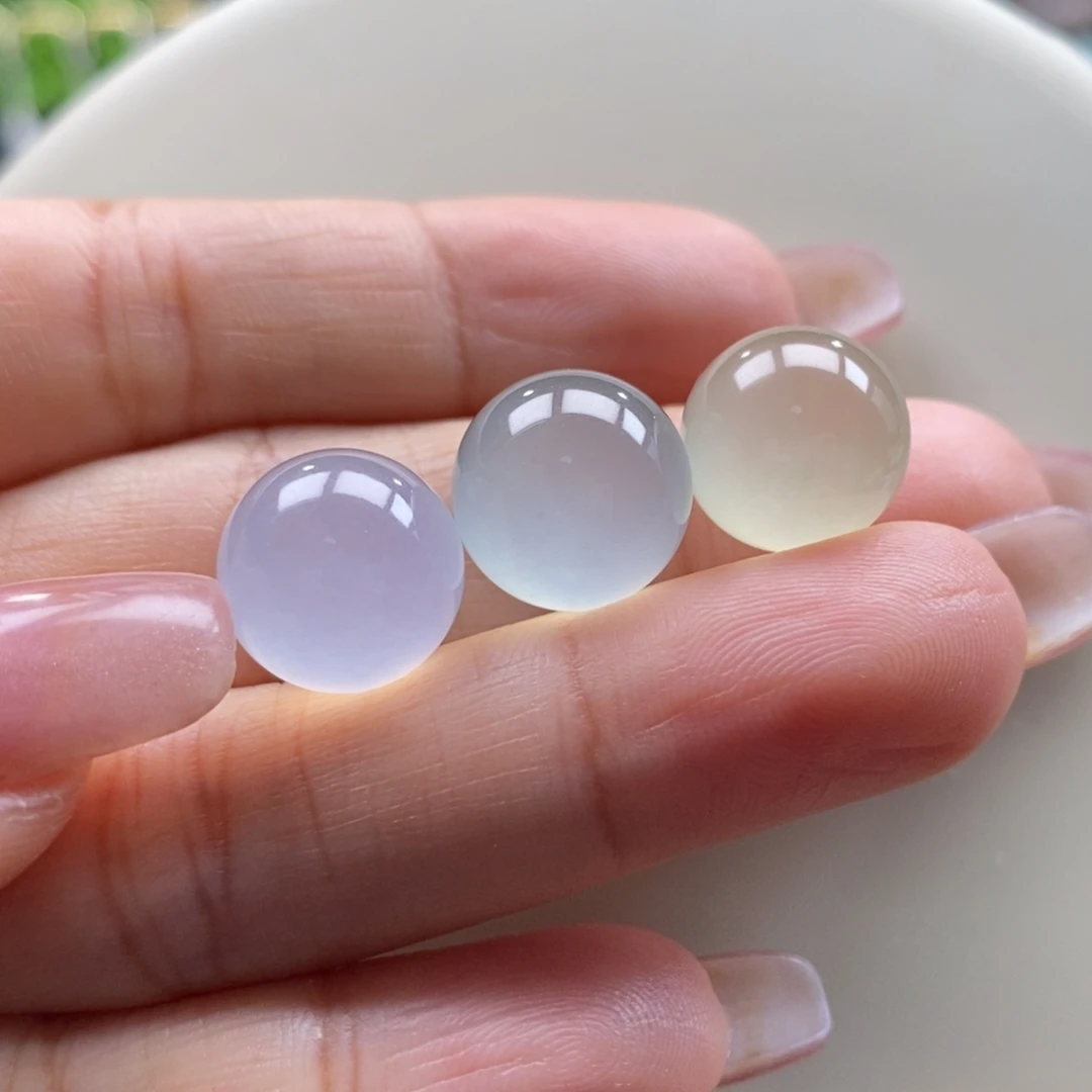 翡翠吊坠(不含链)未镶嵌翡翠高冰彩珠