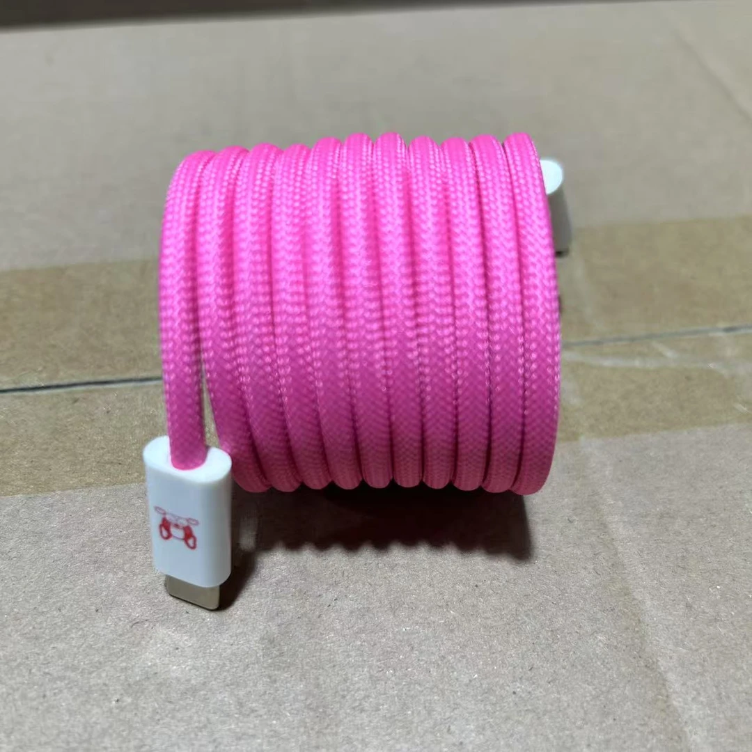 HUFFY贴贴线TypeC编织快充数据线100W1.5M