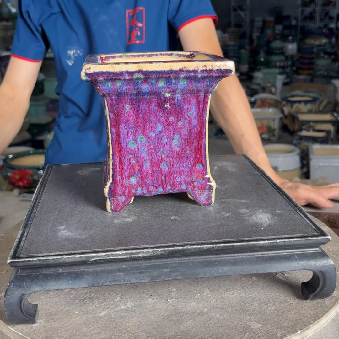 一风堂石湾花盆 内12*13微瑕