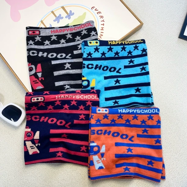 快乐校园HAPPY字母脖套10岁内带